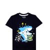 Kisses & Hugs Fish Tee Shirt - Black