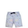 Planet Earth Cotton Shorts - silver grey