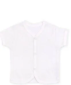 Short Sleeves Vest - White