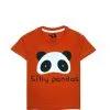 Silly Panda Tee Shirt - Orange