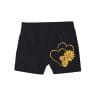 Hearts Sunflowers Cotton Short - Black