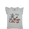Tom Playing Guitar Girl Top - Grey