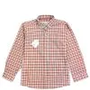 Peach Plaid Formal Dress Shirt