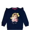 Sleep Time Sequance Fancy Sweatshirt - Navy Blue