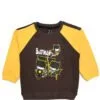 Batman Gang Yellow Sleeves Light Fleece Tracksuit - Chocolate