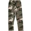Large Camouflaged Print Mid Season Pent Trouser - Green