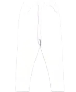 Mid Season Cotton Rib Tights - white