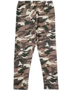 Small Camouflaged Print Mid Season Pent Trouser -Green