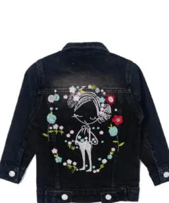 Classic Funky Wash Denim Jacket - Smoke Black