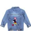 Fashion Mickey Girls Denim Jacket - Sky Blue 1