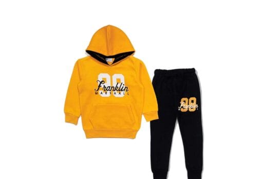 99 Frank Mars Fleece Hoodie Tracksuit - Mustered & Black