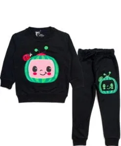 Coco Melon Fleece Tracksuit - Black