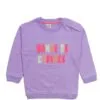 Stylish Text Light Fleece Sweatshirt - Light Purple