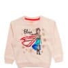 Elsa Sequence Fleece Sweatshirt - Peach