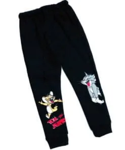 Friendly Tom & Jerry Fleece Trouser - Black 1