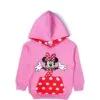 Minnie Hug Polka Kangaroo Pocket Hood - Baby Pink