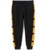Black Mini Hearts Fleece Trouser - Black