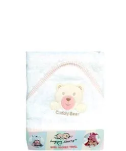 Cuddly Bear Babies Bath Towel - White