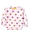 Flowers Fleece Sweatshirt - Baby Pink