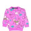 Magical Day Unicorn Rainbow Fleece Sweatshirt - Pink