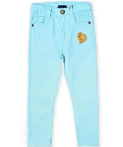 Sequence Heart Twill Pants - Aqua
