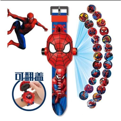 Spiderman Child 3D Projection Digital Watch