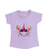 Unicorn Cat Sequence Tee Shirt For Girls - Soft Purple
