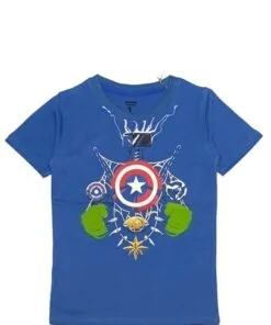 Captain America Power Tee Shirt - Sapphire Blue