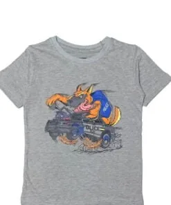Dragon Police Tee Shirt - Grey