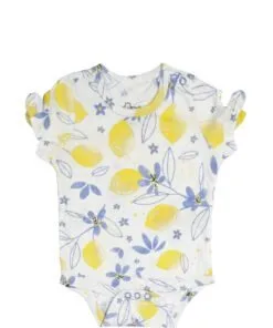 Floral Print Soft Organic Cotton Romper -White