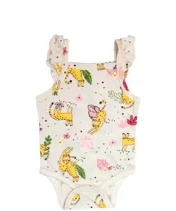 Fun Cat Soft Organic Cotton Romper -Skin