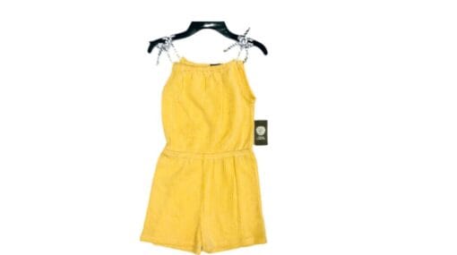 Yellow & White Stripes Jumpsuit - Lime Yellow