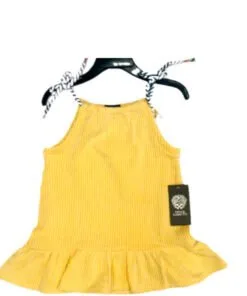 Yellow & White Stripes Top