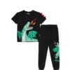 Dragon Fire Tee & Trouser – Black