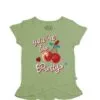 Too Pretty Sequence Cherries Tee Shirt - Mosse Green