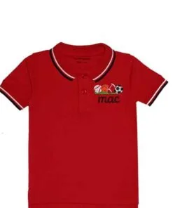 MAC Football Polo Shirt - Red
