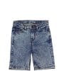 Trendy Silver Stone Wash Denim Shorts – Ice Blue