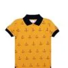 Boat Anchor Polo Shirt - Mustard