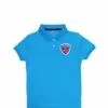 Fashion Spiderman face Badge Polo Shirt - Blue