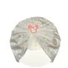 Minnie Net Flowers Moon Light Turban Cap For Babies - Silver & Golden