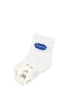 Cute Cotton Socks - White