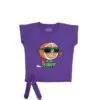 Orange Skater Tee Shirt - Purple