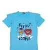 Perfect Couple Frill Tee Shirt - Sky Blue