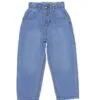 Trendy Beggy Elastic Waist Denim Pent - Sky Blue
