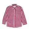 Maroon Checkered Long Sleeve Casual Shirt