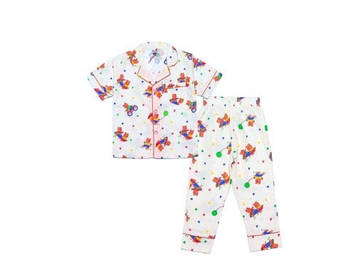 Winnie The Pooh Cotton Nightsuits - Off White
