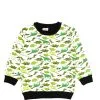 Wild Animals Fleece Sweatshirts - White