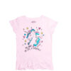 You Make My Life Sequence Unicorn Tee Shirt - Baby Pink
