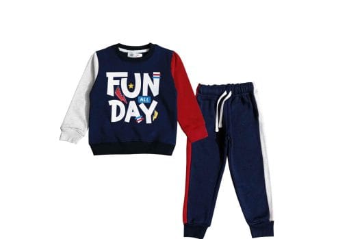 Fum All Day Penal Fleece Tracksuit - Navy Blue