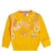 Spring Flowers Fleece Sweatshirt - Mustard